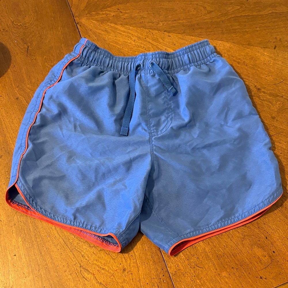 Hanna Andersson Royal Blue Swim Trunks with Red Trim